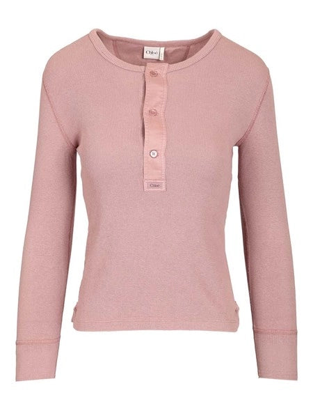 Maglia serafino in cotone