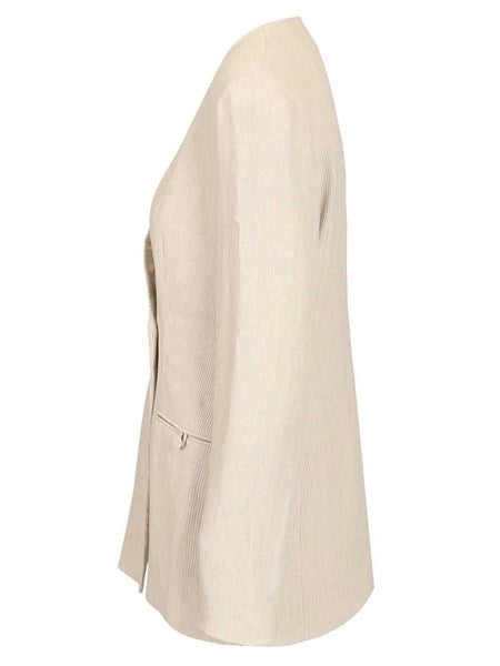 Blazer in misto lino