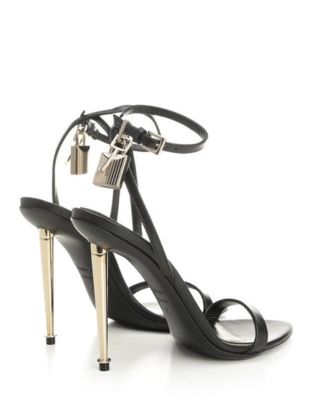 Sandali "Padlock" in pelle