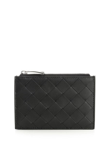 Portacarte Intrecciato con zip
