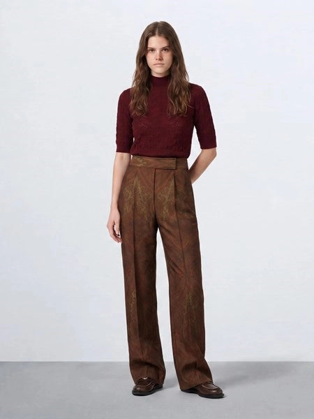 Pantaloni jacquard