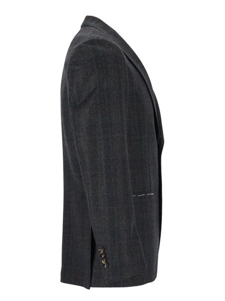 Blazer sartoriale CHECK FUSION SFODERATA R7 100 LANA