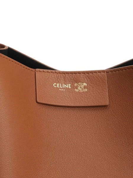 Borsa a cubo piccola in pelle