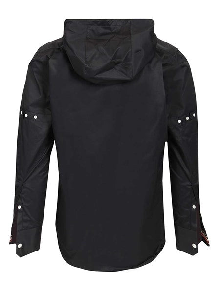 Camicia con cappuccio in nylon