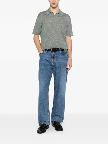 Polo in lino e cotone