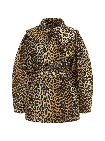 Trench corto Duchesse stampa animalier