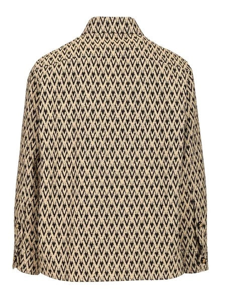 Giacca in misto cotone jacquard Toute La V