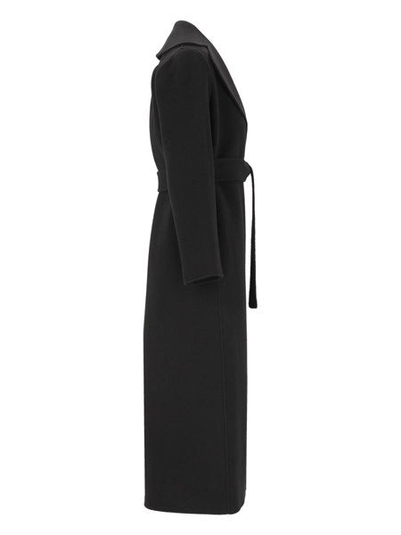 Cappotto a vestaglia in drap di lana Poldo