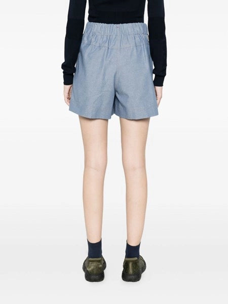 Shorts in cotone chambray