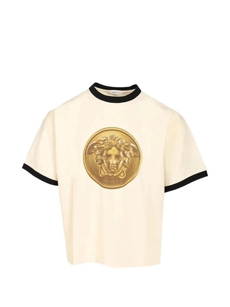 T-shirt in jersey di cotone con stampa