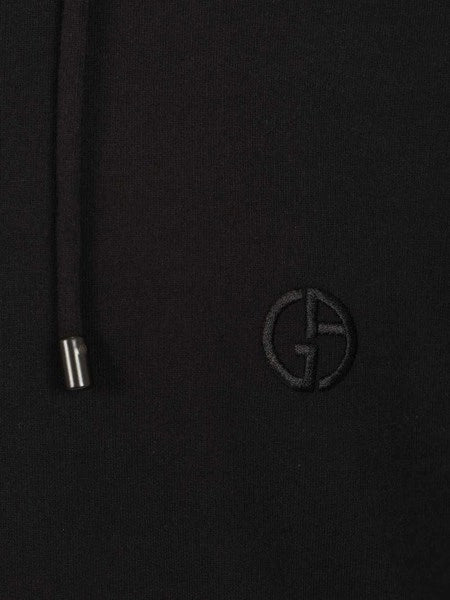 Maglia con cappuccio in cashmere e cotone