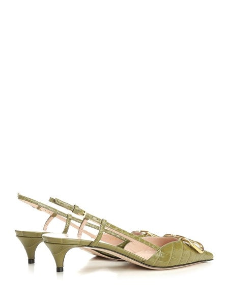 Slingback VLogo Signature in pelle