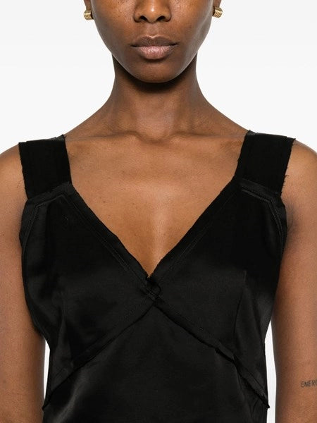 Crop top in satin
