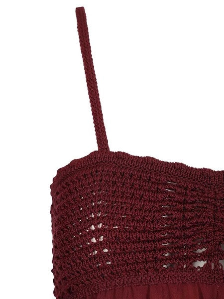 Vestito con corpetto crochet