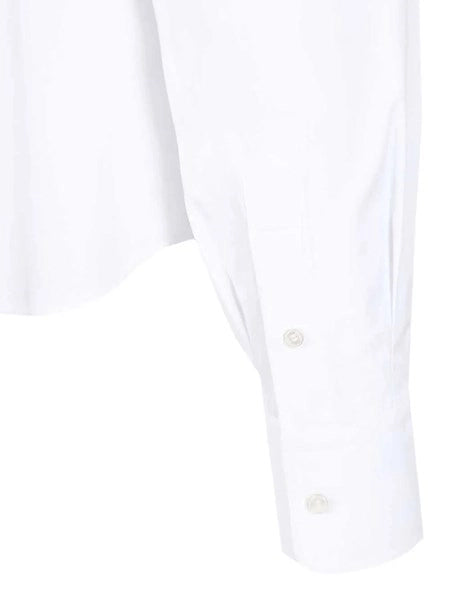 Camicia corta in popeline di cotone