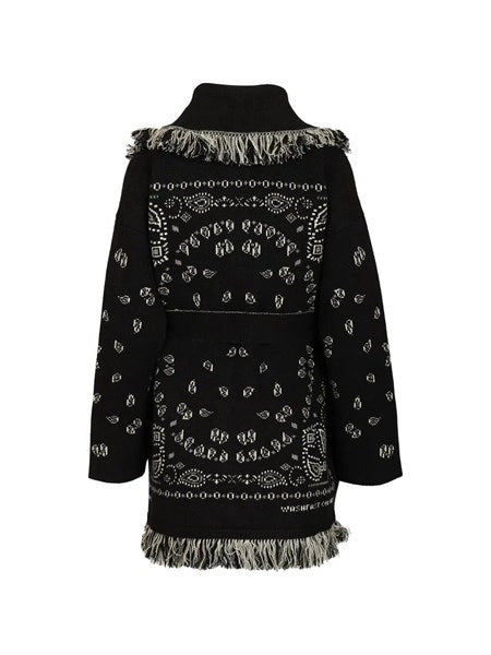 Cardigan in cashmere bandana