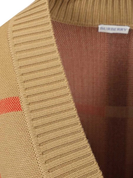 Cardigan in misto lana Check