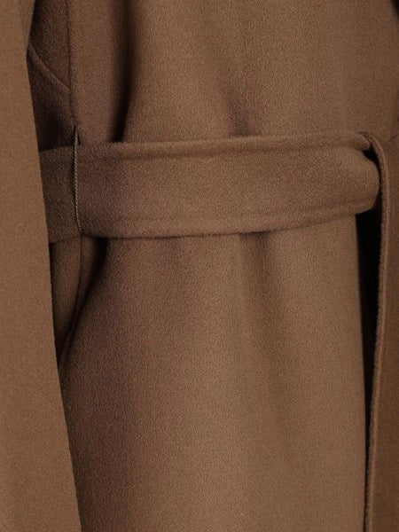 Cappotto midi in drap di lana