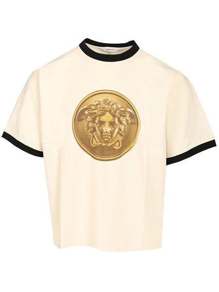 T-shirt in jersey di cotone con stampa