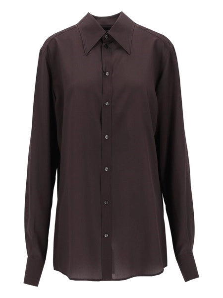 Camicia in crêpe de chine di seta