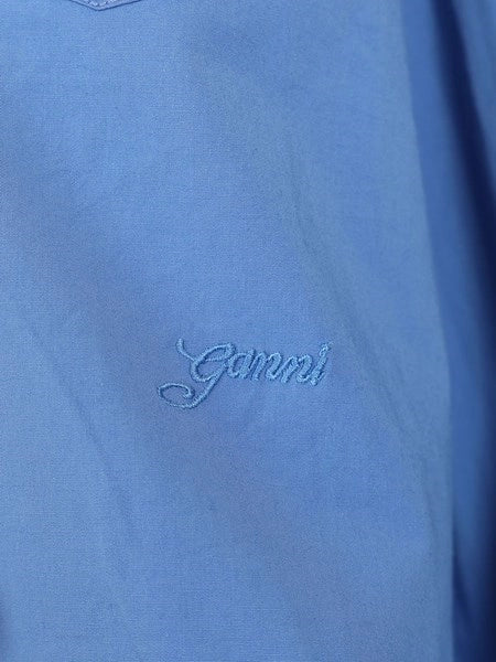 Camicia in cotone con dettagli in pizzo