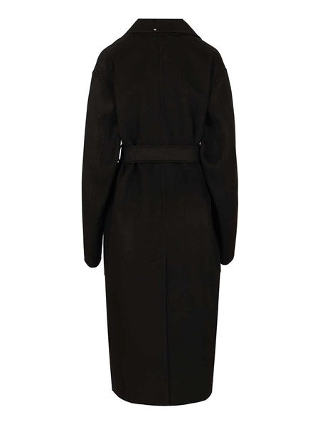 Cappotto a vestaglia in pura lana