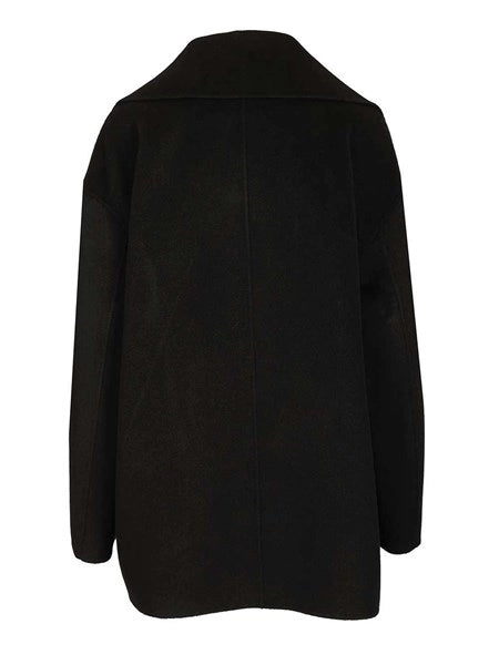 Giaccone doppiopetto in lana e cashmere