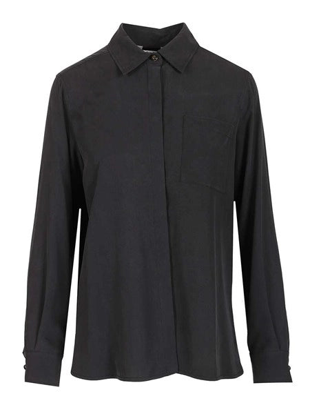 Camicia Siamese in seta lavata