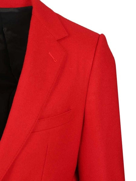 Blazer sartoriale in flanella di lana