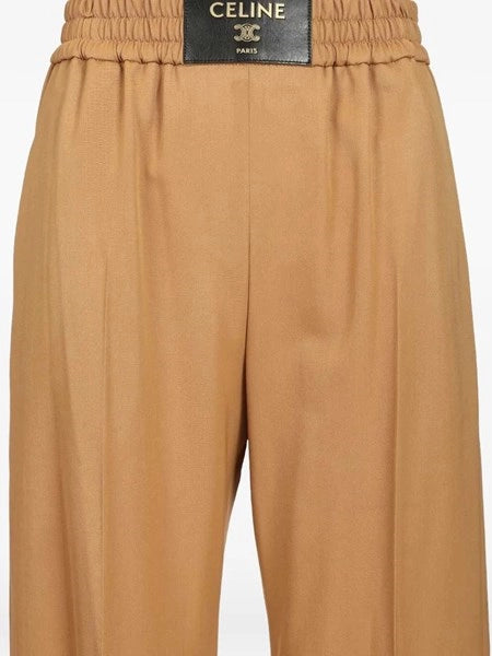 Pantaloni in twill di lana