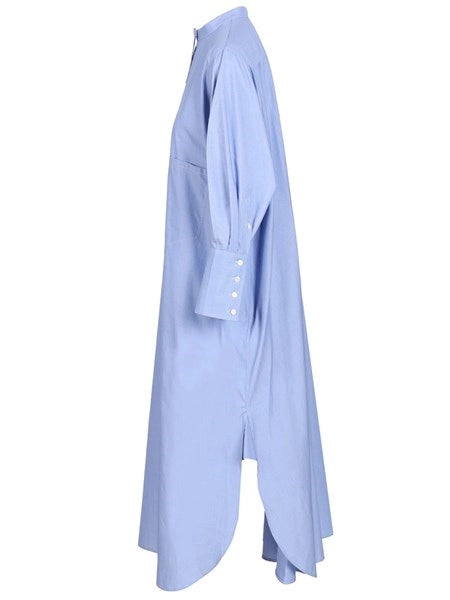 abito a camicia in popeline di cotone