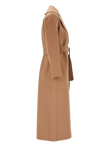 Cappotto a vestaglia in drap di lana Poldo