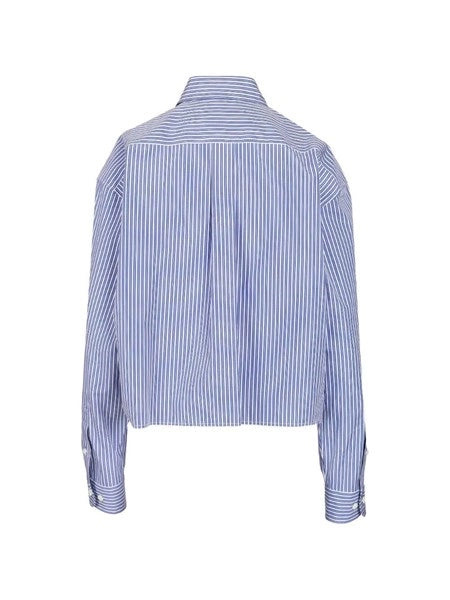 Camicia in popeline con logo