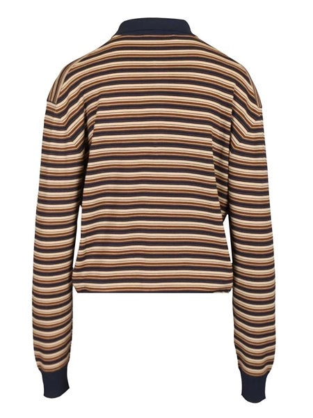 Polo in maglia a righe