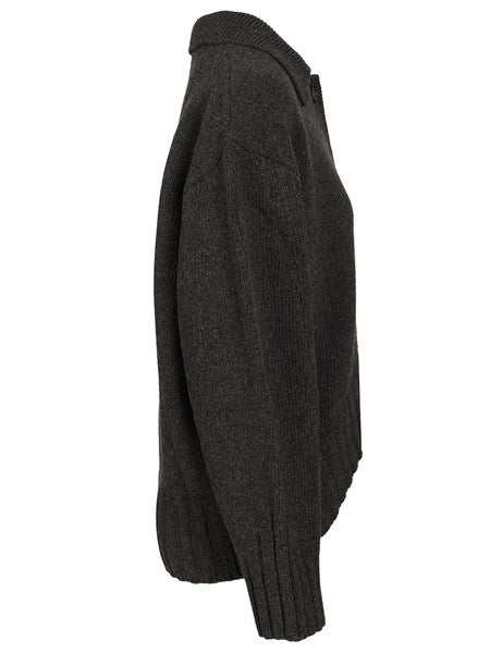 Cardigan con logo ricamato