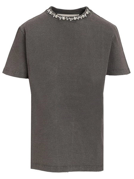 T-shirt con cristalli