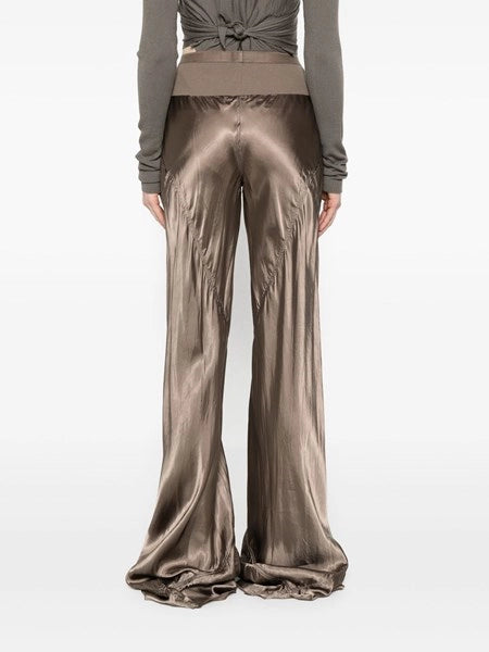 Pantaloni svasati in raso Bias