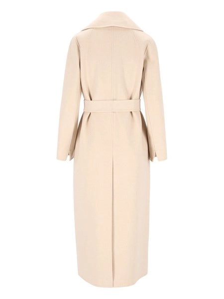 Cappotto a vestaglia in drap di lana Poldo