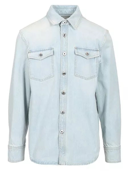 Overshirt in denim Extra Bleach