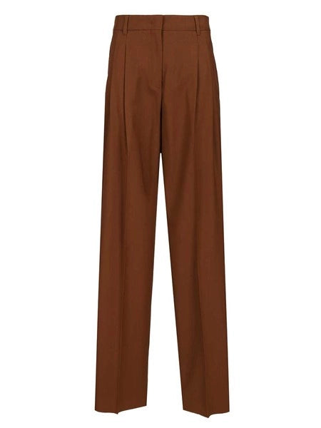 Pantalone fluido in lana