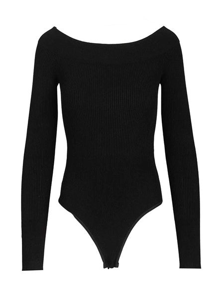 Body in maglia a coste