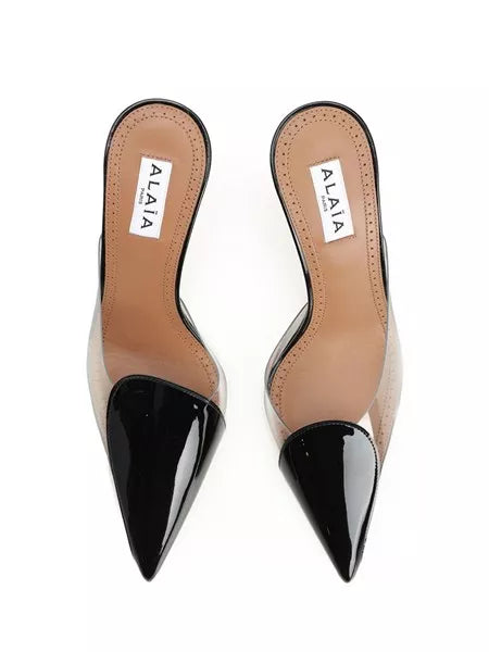 Mule in pelle e PVC