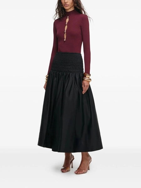 Top in maglia con apertura a chiave