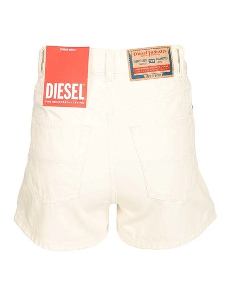 Shorts in denim bianchi