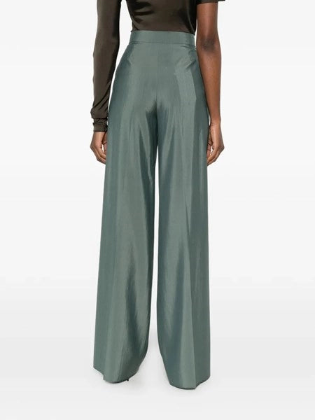 Pantalone Ampio In Lana E Seta