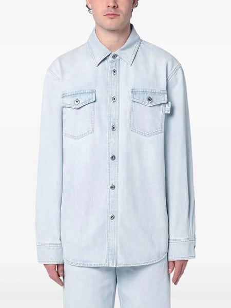 Overshirt in denim Extra Bleach