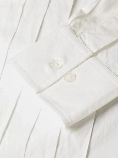 Camicia con pieghe sul davanti