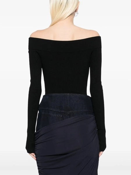 Body in maglia a coste