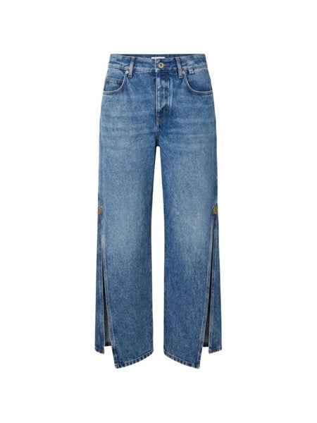 Pantaloni con spacco