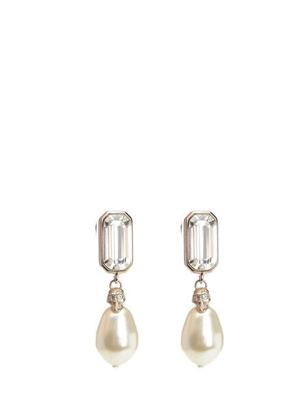 Orecchini Skull con perle